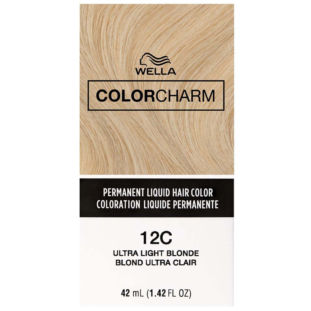 WELLA COLOR CHARM PERMANENT LIQUID HAIR COLOR - 12C/1290 ULTRA LIGHT BLONDE