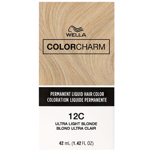 WELLA COLOR CHARM PERMANENT LIQUID HAIR COLOR - 12C/1290 ULTRA LIGHT BLONDE Permanent Color WELLA for sacramento, california, barbers, hair stylist, cosmetologist, beauty industry