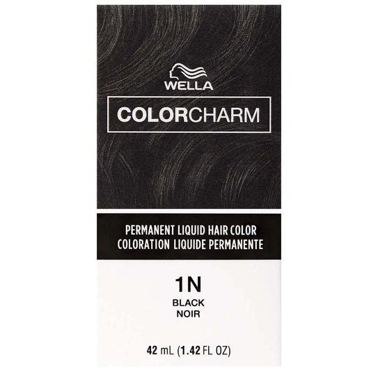 WELLA COLOR CHARM PERMANENT LIQUID HAIR COLOR - 1N/051 BLACK Permanent Color WELLA for sacramento, california, barbers, hair stylist, cosmetologist, beauty industry