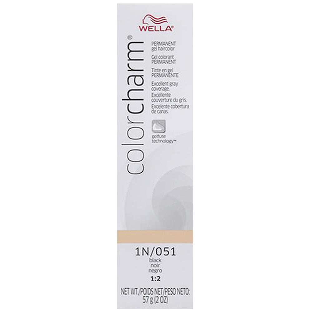 WELLA COLOR CHARM PERMANENT GEL HAIR COLOR - 1N/051 BLACK