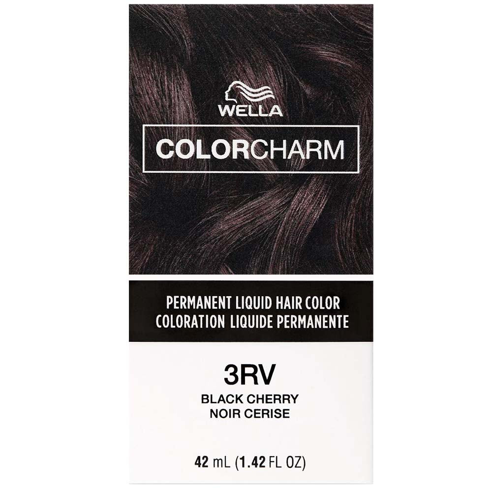 WELLA COLOR CHARM PERMANENT LIQUID HAIR COLOR - 3RV/367 BLACK CHERRY