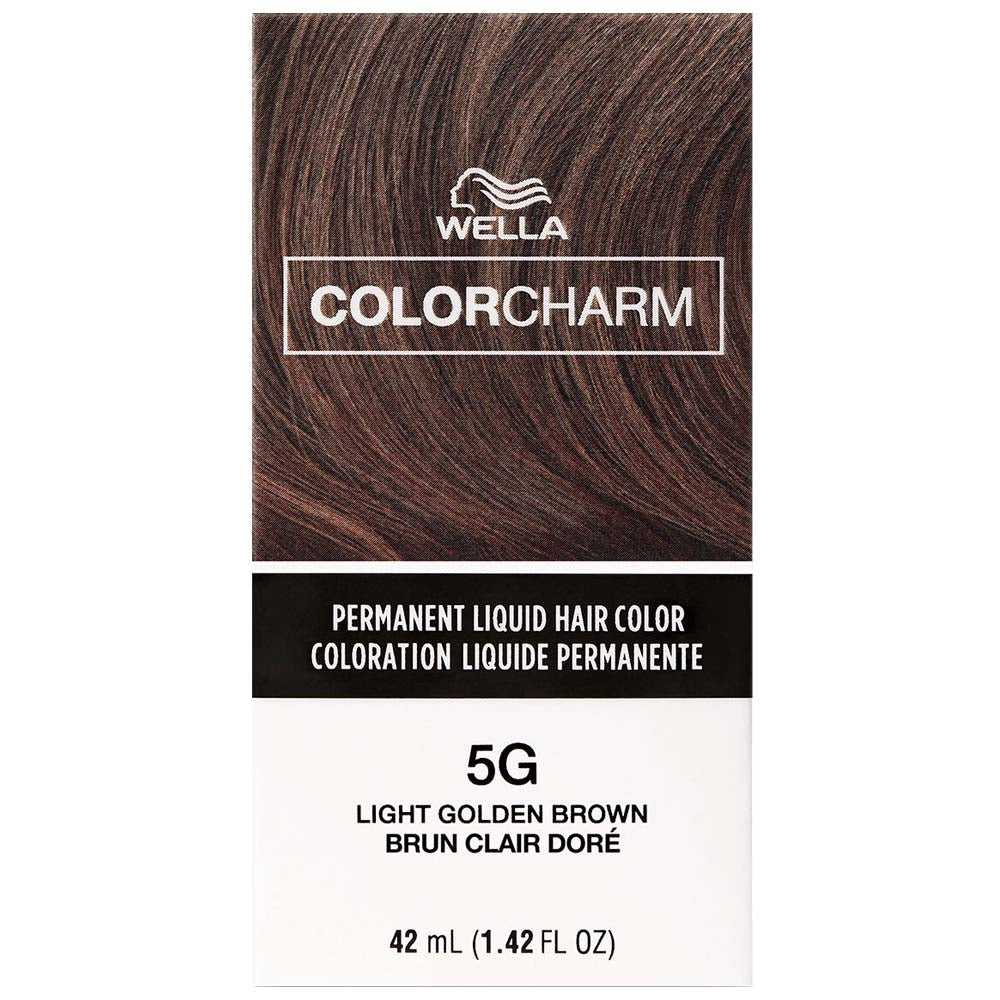 WELLA COLOR CHARM PERMANENT LIQUID HAIR COLOR - 5G/435 LIGHT GOLDEN BROWN