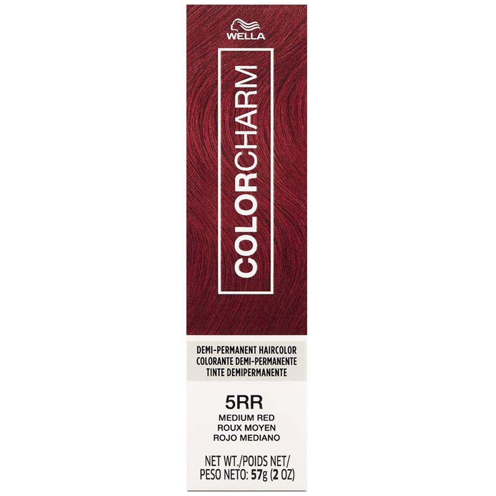 WELLA COLOR CHARM DEMI-PERMANENT CREAM HAIR COLOR 5RR Medium Red Demi-Permanent Color WELLA for sacramento, california, barbers, hair stylist, cosmetologist, beauty industry