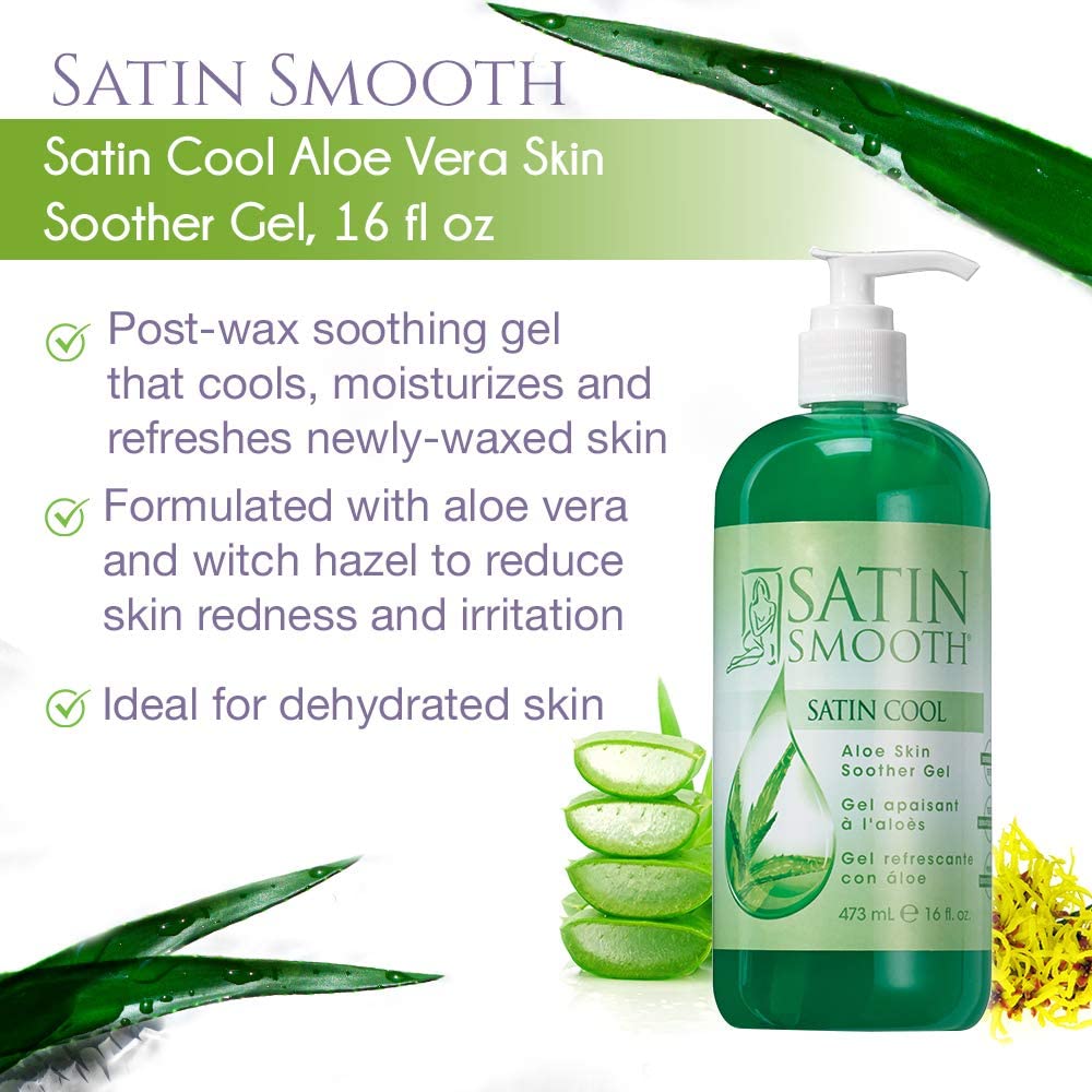 SATIN SMOOTH SATIN COOL ALOE SKIN SOOTHER GEL - 16 OZ