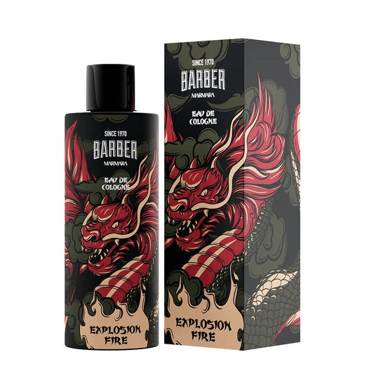 MARMARA BARBER EAU DE COLOGNE EXPLOSIVE FIRE - 16.9 OZ After Shave MARMARA for sacramento, california, barbers, hair stylist, cosmetologist, beauty industry