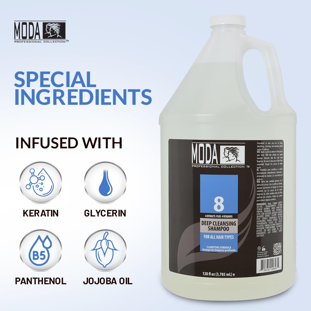 MODA SHAMPOO - DEEP CLARIFYING 1 GALLON