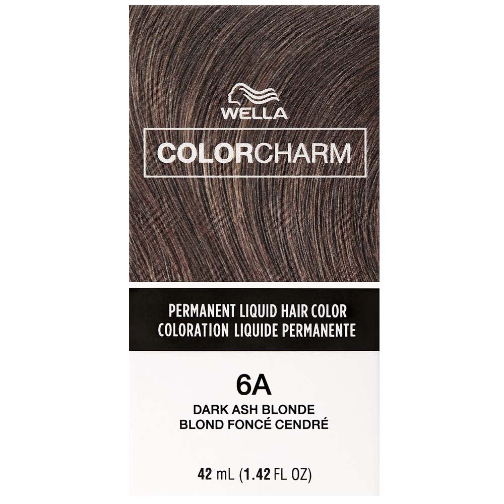 WELLA COLOR CHARM PERMANENT LIQUID HAIR COLOR - 6A/462 DARK ASH BLONDE