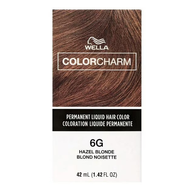 WELLA COLOR CHARM PERMANENT LIQUID HAIR COLOR - 6G/555 HAZEL BLONDE