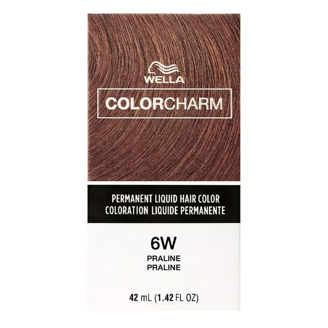 WELLA COLOR CHARM PERMANENT LIQUID HAIR COLOR - 6W PRALINE Permanent Color WELLA for sacramento, california, barbers, hair stylist, cosmetologist, beauty industry