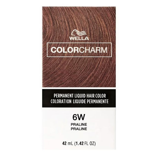 WELLA COLOR CHARM PERMANENT LIQUID HAIR COLOR - 6W PRALINE Permanent Color WELLA for sacramento, california, barbers, hair stylist, cosmetologist, beauty industry