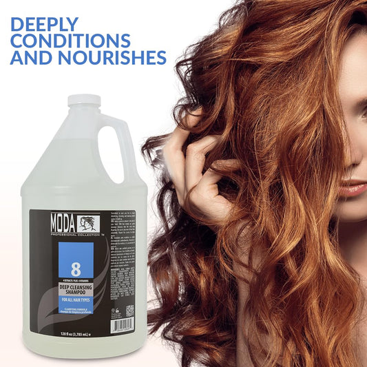 MODA SHAMPOO - DEEP CLARIFYING 1 GALLON Shampoo CHEMCO for sacramento, california, barbers, hair stylist, cosmetologist, beauty industry