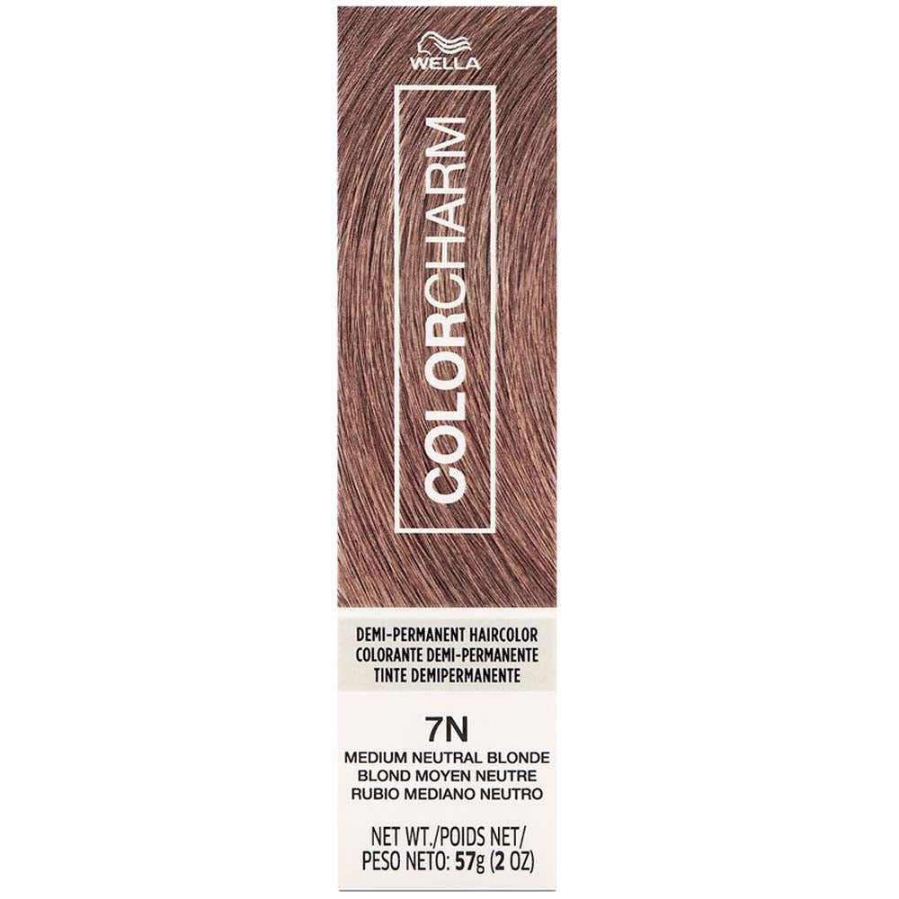 WELLA COLOR CHARM DEMI-PERMANENT CREAM HAIR COLOR 7N Medium Neutral Blonde Demi-Permanent Color WELLA for sacramento, california, barbers, hair stylist, cosmetologist, beauty industry