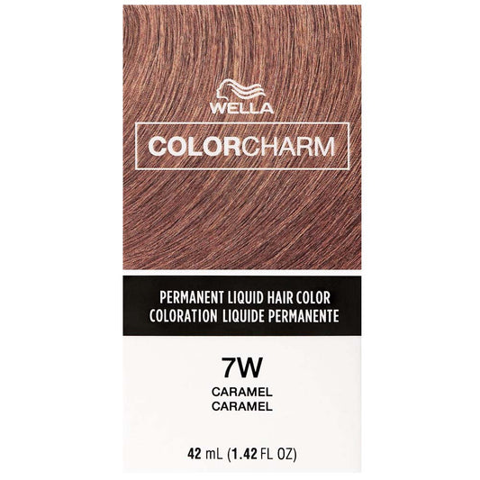 WELLA COLOR CHARM PERMANENT LIQUID HAIR COLOR - 7W CARAMEL Permanent Color WELLA for sacramento, california, barbers, hair stylist, cosmetologist, beauty industry