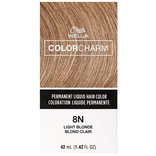 WELLA COLOR CHARM PERMANENT LIQUID HAIR COLOR - 8N/811 LIGHT BLONDE Permanent Color WELLA for sacramento, california, barbers, hair stylist, cosmetologist, beauty industry