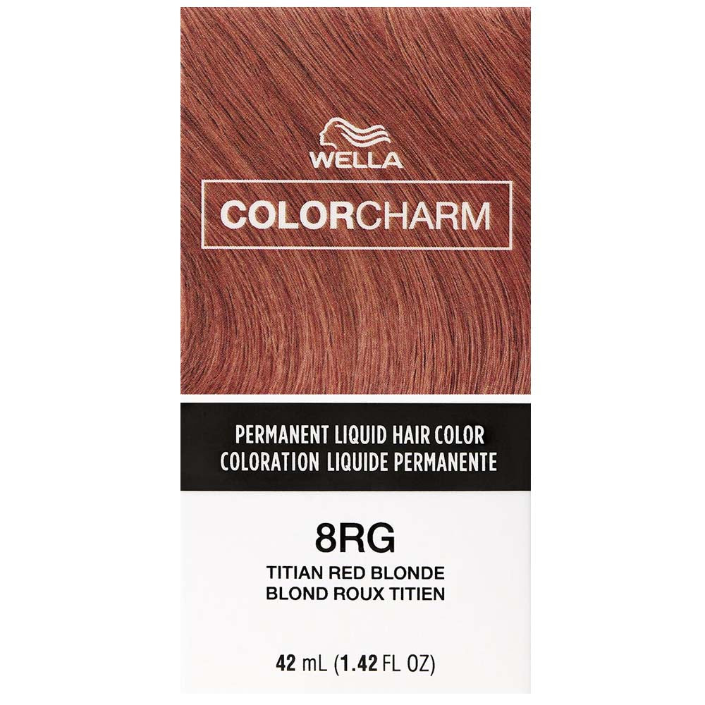 WELLA COLOR CHARM PERMANENT LIQUID HAIR COLOR - 8RG/729 TITIAN RED BLONDE