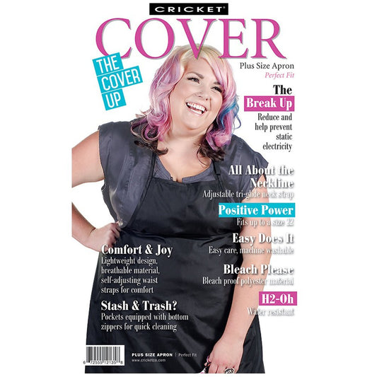 CRICKET PLUS SIZE APRON - PERFECT FIT Apron CRICKET for sacramento, california, barbers, hair stylist, cosmetologist, beauty industry