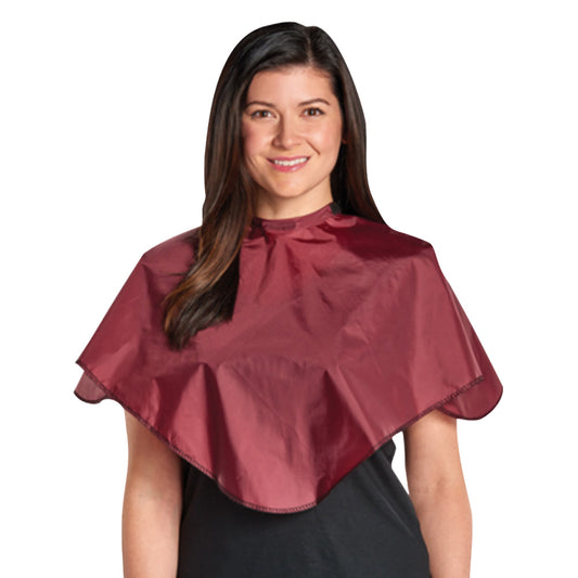 SCALPMASTER NYLON COMB-OUT CAPE - BURGUNDY