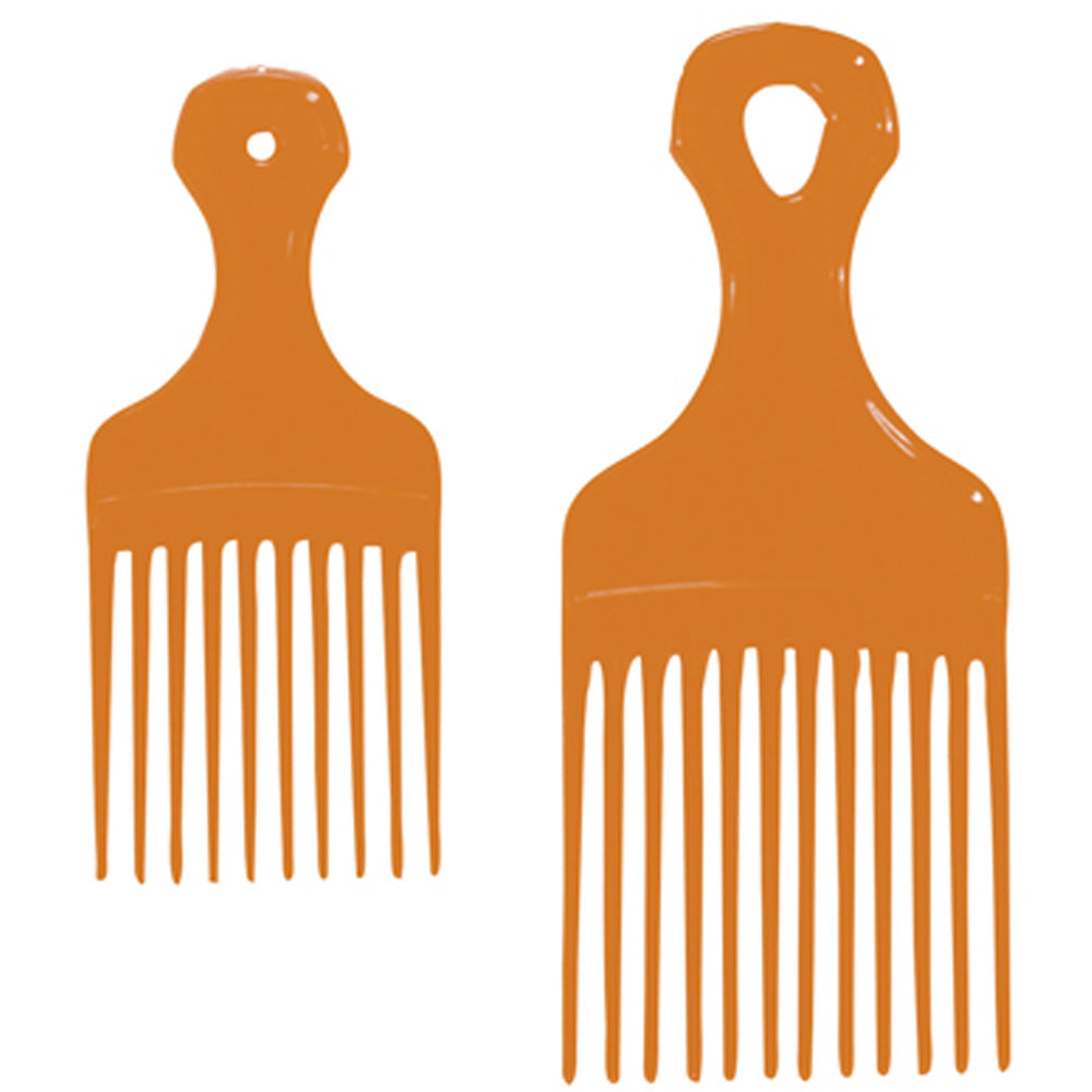 GOLD MAGIC ORANGE SMALL & LARGE PIK SET Hair Comb GOLD MAGIC for sacramento, california, barbers, hair stylist, cosmetologist, beauty industry
