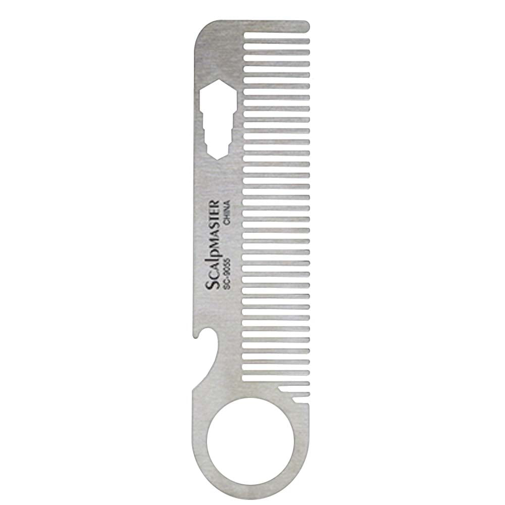 SCALPMASTER STAINLESS STEEL BEARD COMB - 5 1/2"