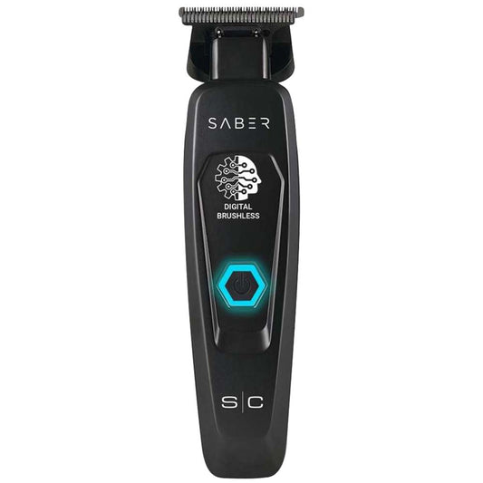 STYLECRAFT BRUSHLESS SABER METAL TRIMMER - BLACK Trimmer STYLECRAFT for sacramento, california, barbers, hair stylist, cosmetologist, beauty industry