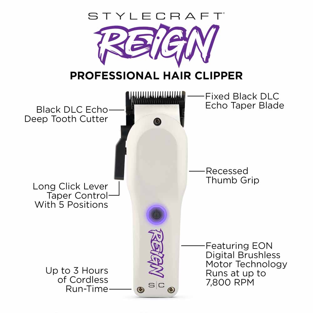 STYLECRAFT REIGN CLIPPER Clipper STYLECRAFT for sacramento, california, barbers, hair stylist, cosmetologist, beauty industry