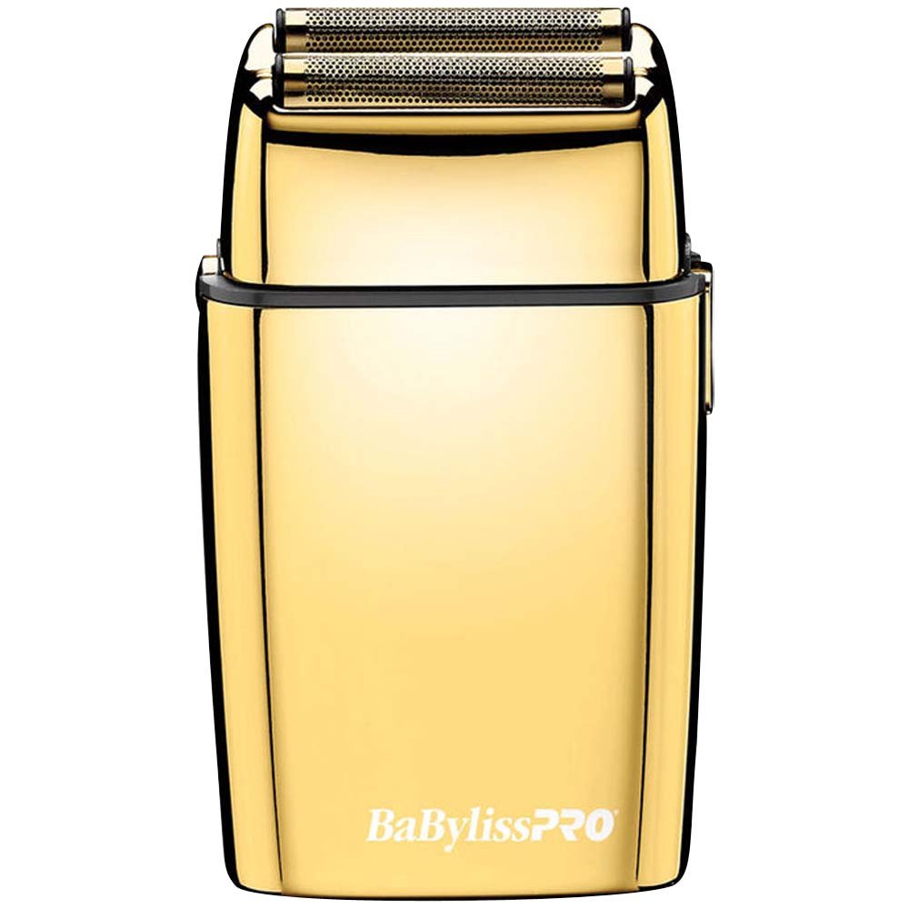 DISCONTINUED--BABYLISSPRO DOUBLE FOIL METAL SHAVER - GOLD Shaver BABYLISSPRO for sacramento, california, barbers, hair stylist, cosmetologist, beauty industry