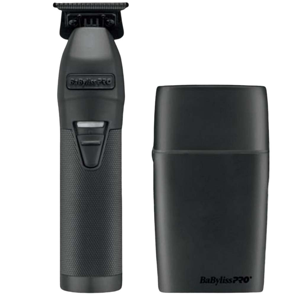 BABYLISSPRO TRIMMER & DOUBLE-FOIL SHAVER DUO - BLACK LIMITEDFX