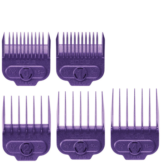 ANDIS SINGLE MAGNETIC SMALL COMB SET - 5 PC