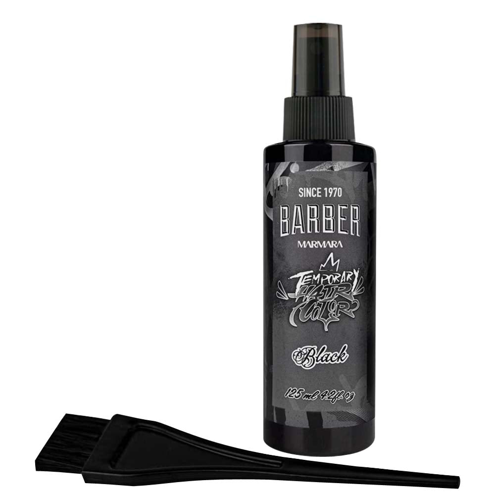 MARMARA BARBER TEMPORARY HAIR & BEARD COLOR - BLACK 4.2 OZ