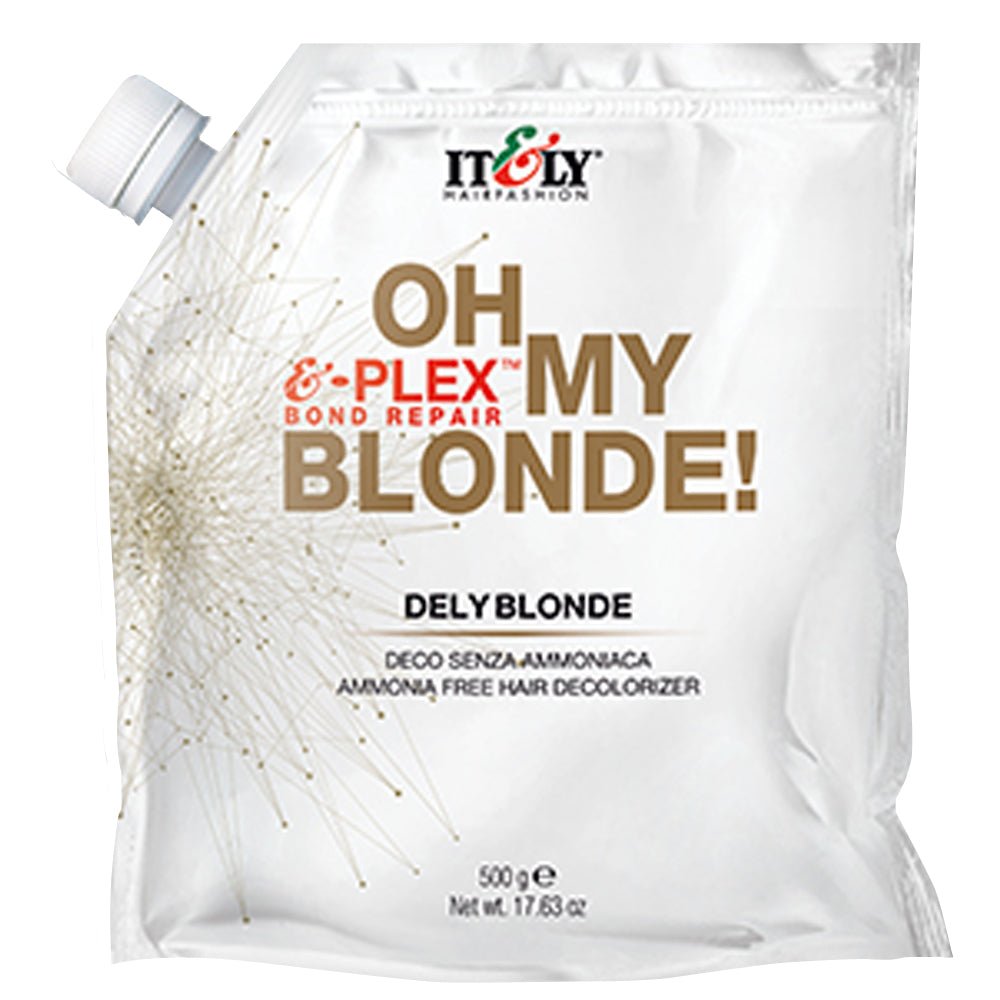 ITELY OH MY BLONDE HAIR DECOLORIZER POWDER - DELY BLONDE 17.63 OZ Hair Bleach ITELY for sacramento, california, barbers, hair stylist, cosmetologist, beauty industry