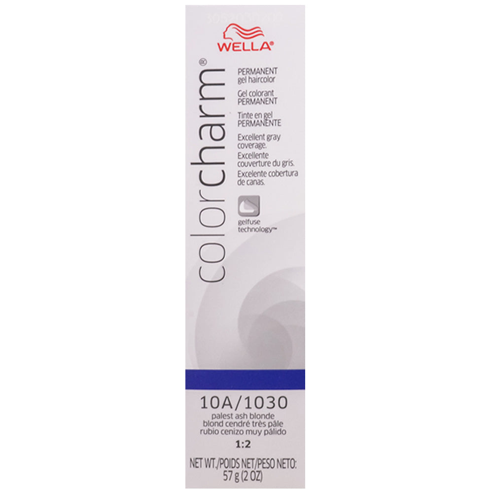 WELLA COLOR CHARM PERMANENT GEL HAIR COLOR - 10A/1030 PALEST ASH BLONDE