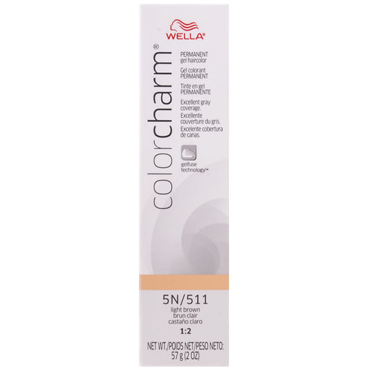 WELLA COLOR CHARM PERMANENT GEL HAIR COLOR - 5N/511 LIGHT BROWN Permanent Color WELLA for sacramento, california, barbers, hair stylist, cosmetologist, beauty industry