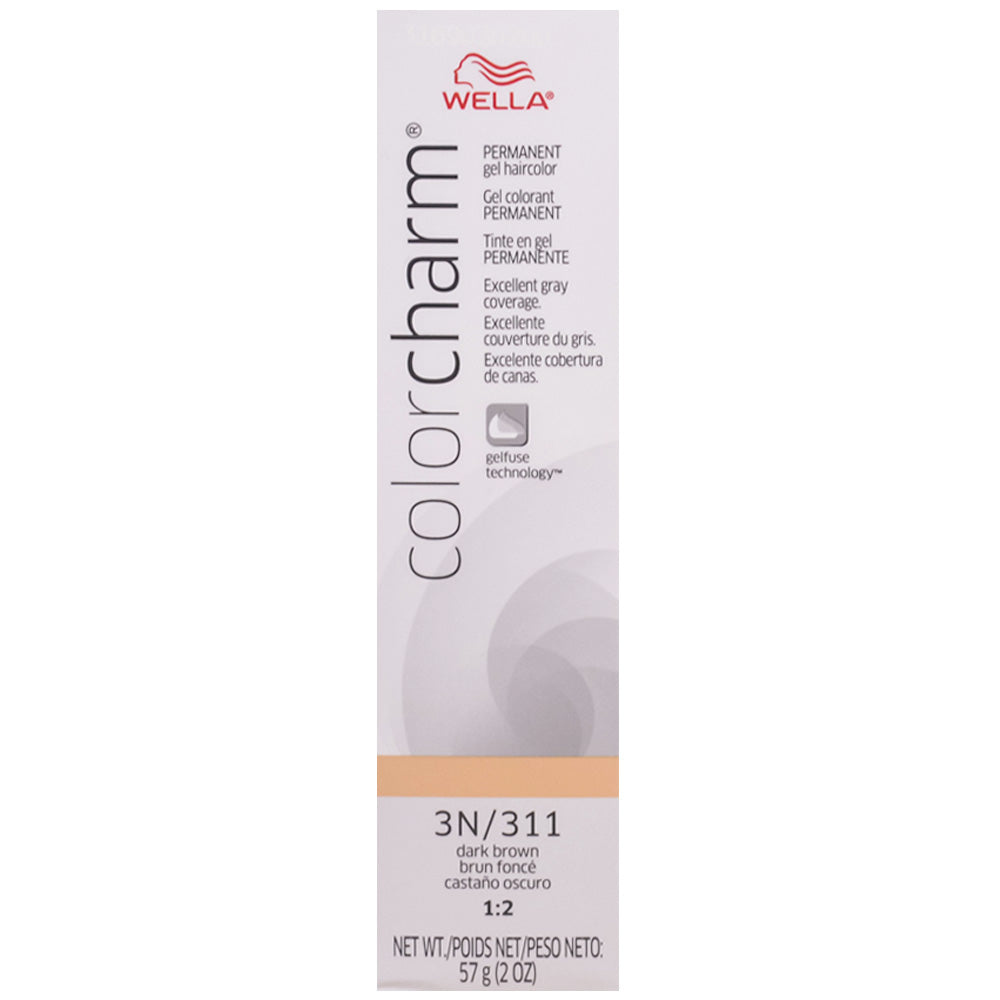 WELLA COLOR CHARM PERMANENT GEL HAIR COLOR - 3N/311 DARK BROWN