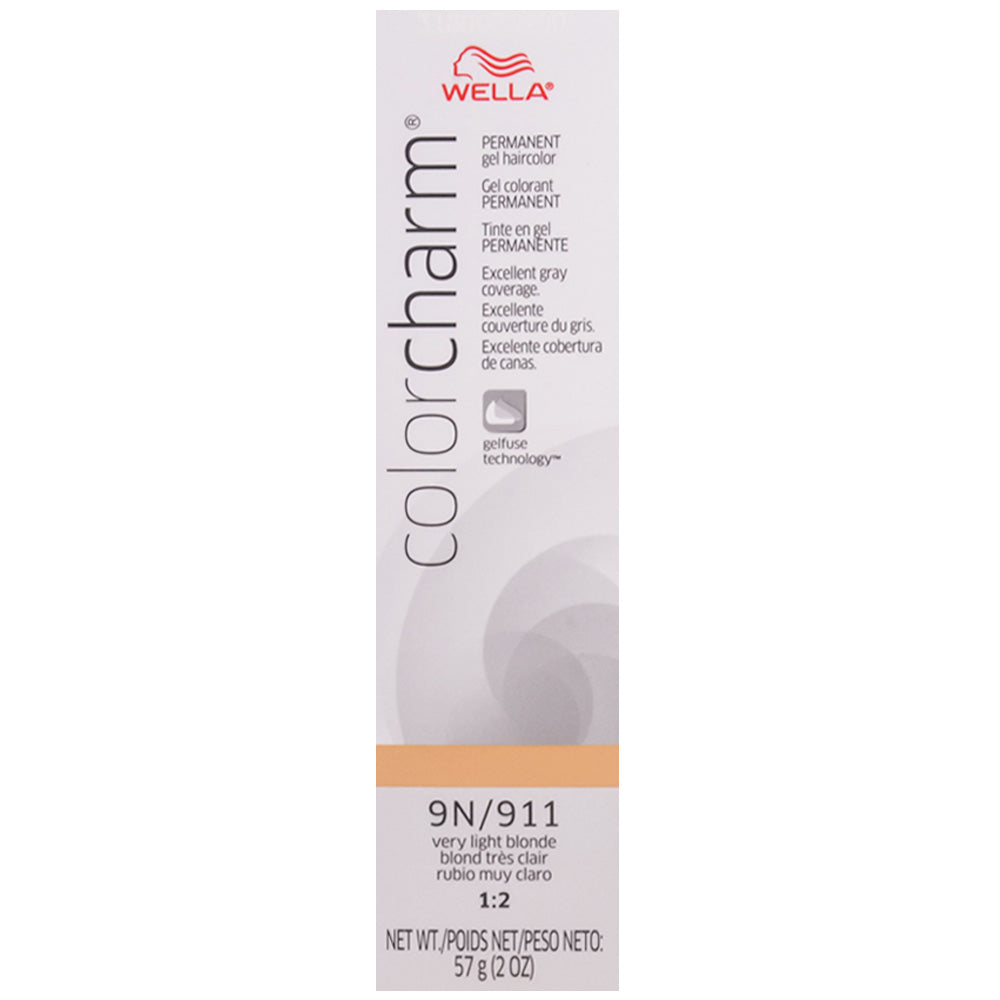 WELLA COLOR CHARM PERMANENT GEL HAIR COLOR - 9N/911 VERY LIGHT BLONDE