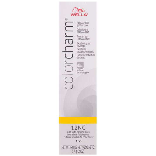 WELLA COLOR CHARM PERMANENT GEL HAIR COLOR - 12NG SURF SIDE BLONDE PLUS Permanent Color WELLA for sacramento, california, barbers, hair stylist, cosmetologist, beauty industry