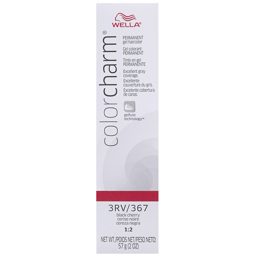 WELLA COLOR CHARM PERMANENT GEL HAIR COLOR - 3RV/367 BLACK CHERRY Permanent Color WELLA for sacramento, california, barbers, hair stylist, cosmetologist, beauty industry