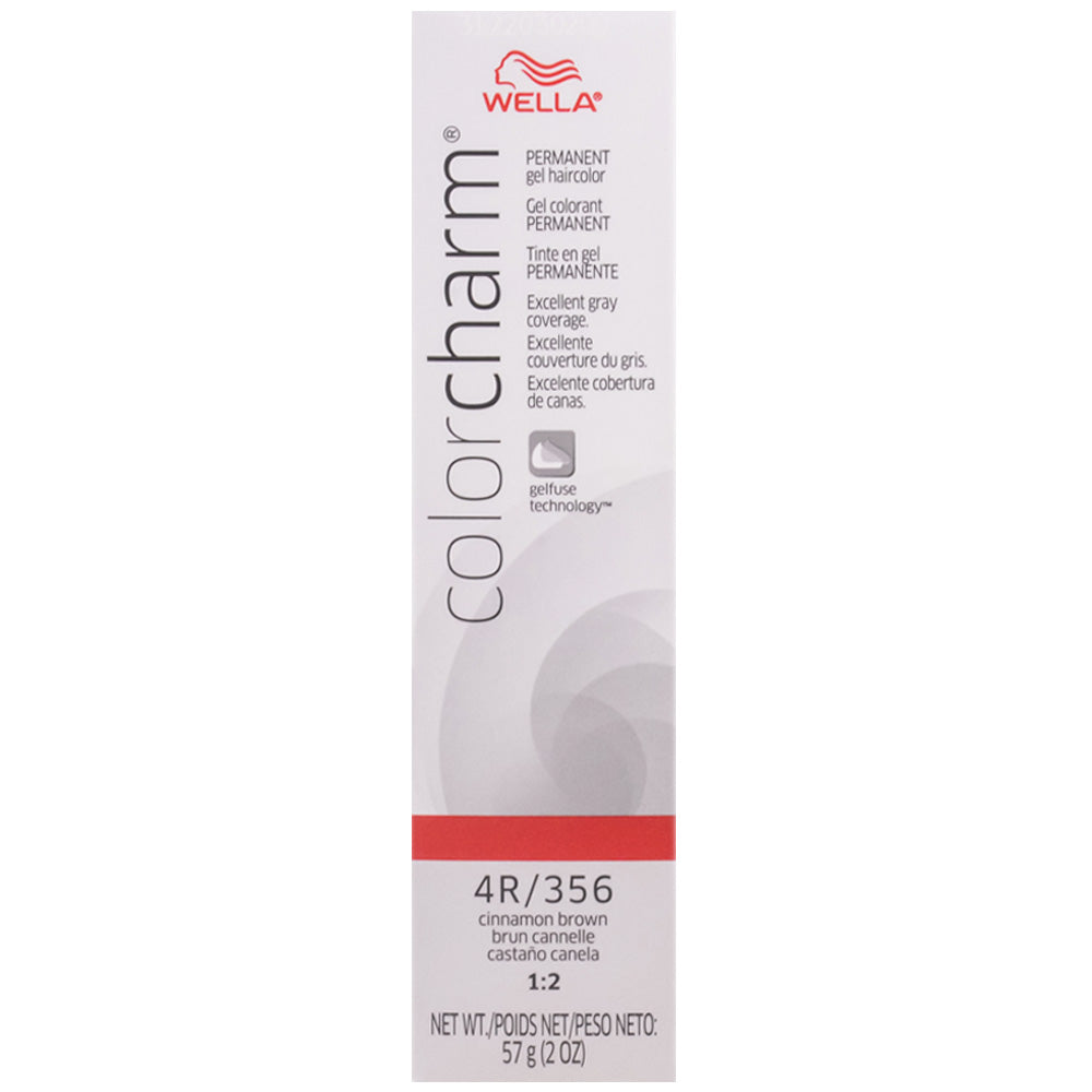 WELLA COLOR CHARM PERMANENT GEL HAIR COLOR - 4R/356 CINNAMON BROWN