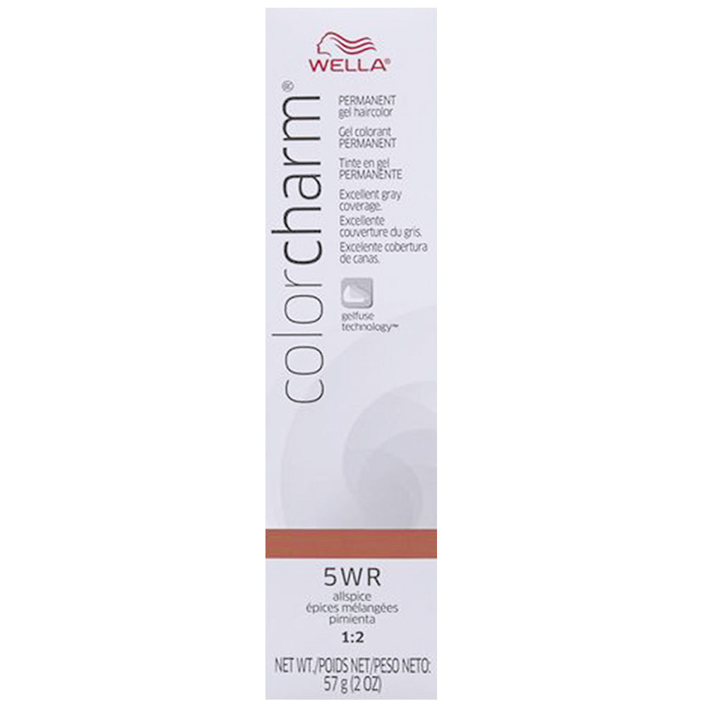 WELLA COLOR CHARM PERMANENT GEL HAIR COLOR - 5WR ALLSPICE Permanent Color WELLA for sacramento, california, barbers, hair stylist, cosmetologist, beauty industry