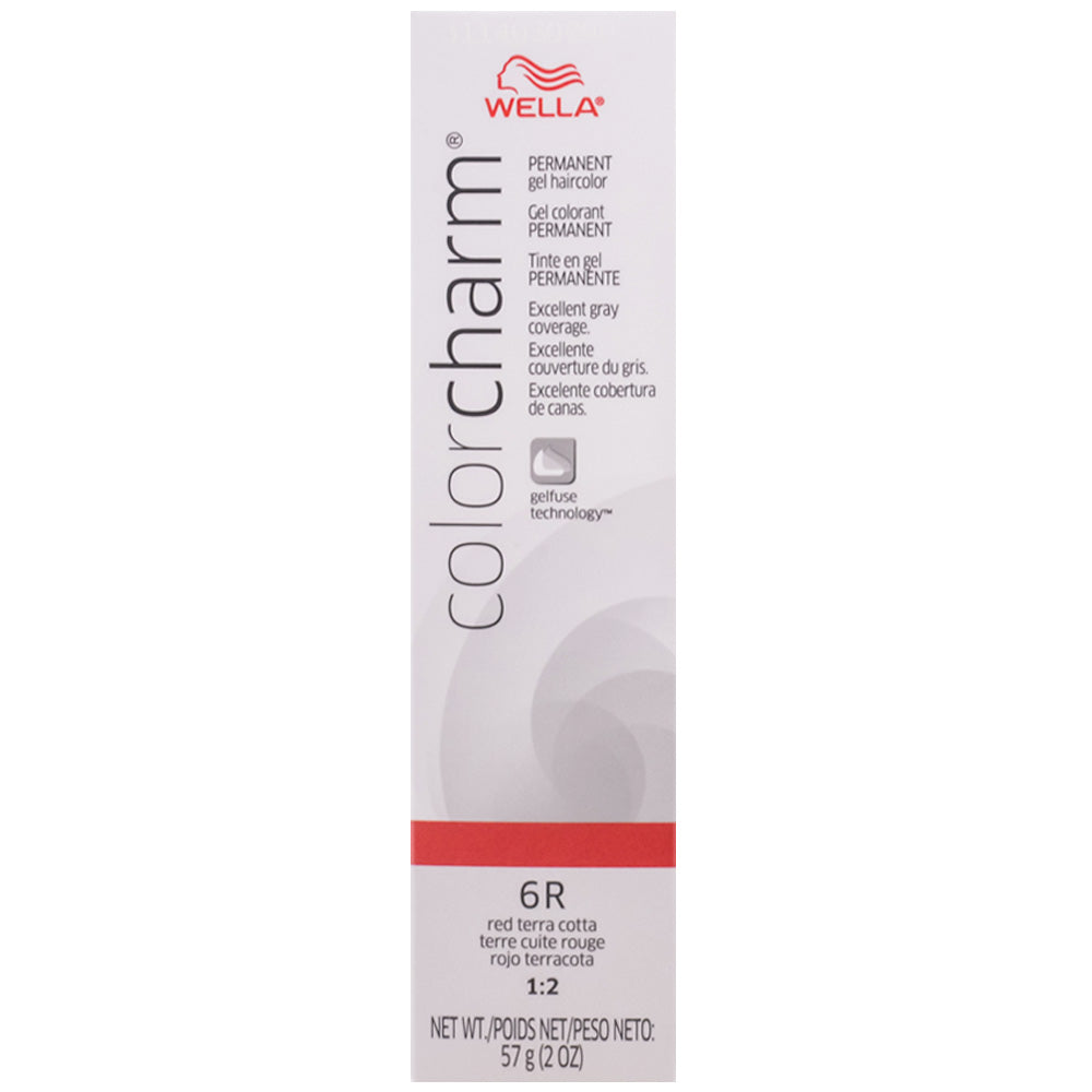 WELLA COLOR CHARM PERMANENT GEL HAIR COLOR - 6R RED TERRA COTTA