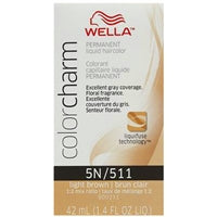 wella color charm permanent liquid hair color - 5n/511 light brown