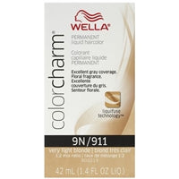 wella color charm permanent liquid hair color - 9n/911 very light blonde