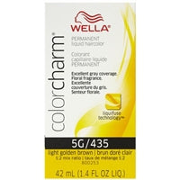 wella color charm permanent liquid hair color - 5g/435 light golden brown