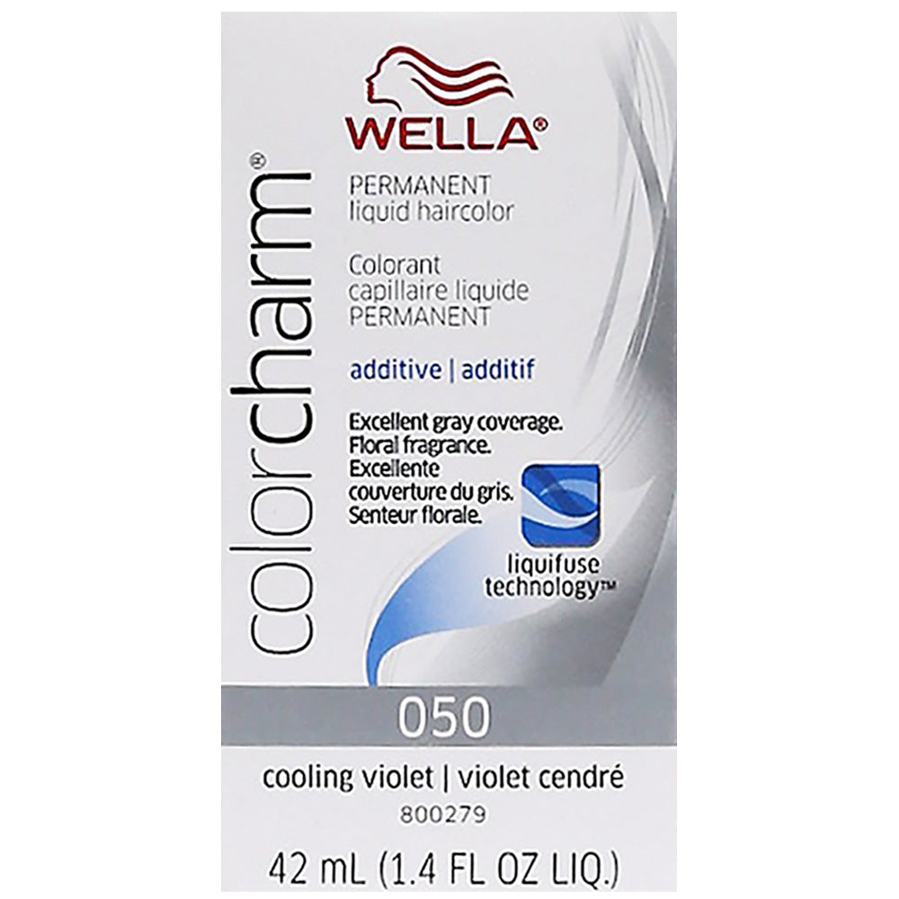 WELLA COLOR CHARM PERMANENT LIQUID HAIR COLOR - ADDITIVE 050 COOLING VIOLET Permanent Color WELLA for sacramento, california, barbers, hair stylist, cosmetologist, beauty industry