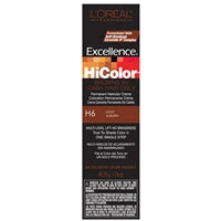 l'oreal excellence hicolor permanent creme hair color browns- h6 light auburn