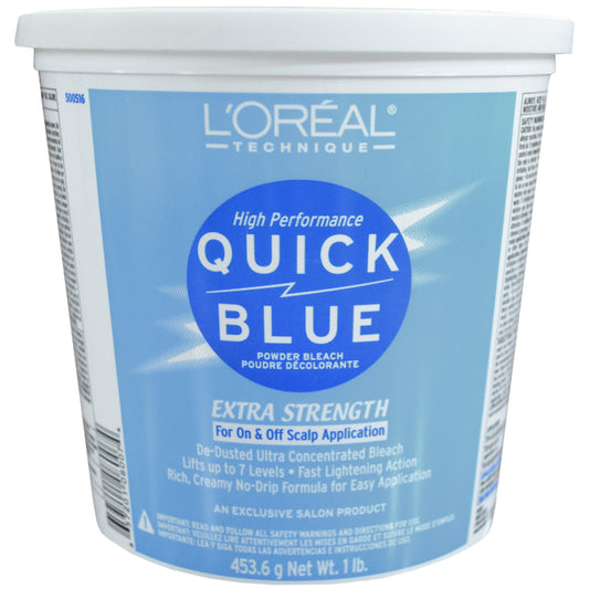 L'OREAL QUICK BLUE BLEACH POWDER LIGHTENER - 1 LB Hair Bleach L'OREAL for sacramento, california, barbers, hair stylist, cosmetologist, beauty industry