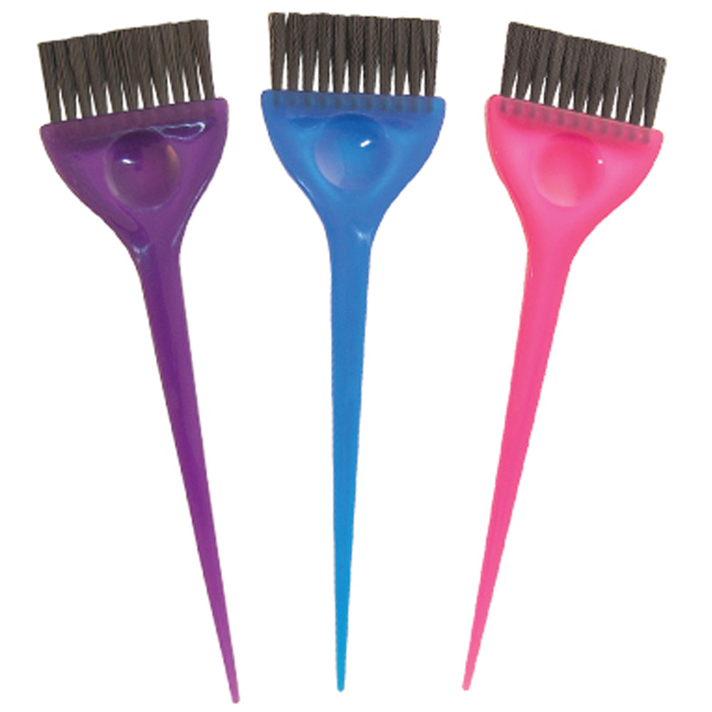 SOFT 'N STYLE TRANSLUCENT DYE BRUSH SET - 3 PC