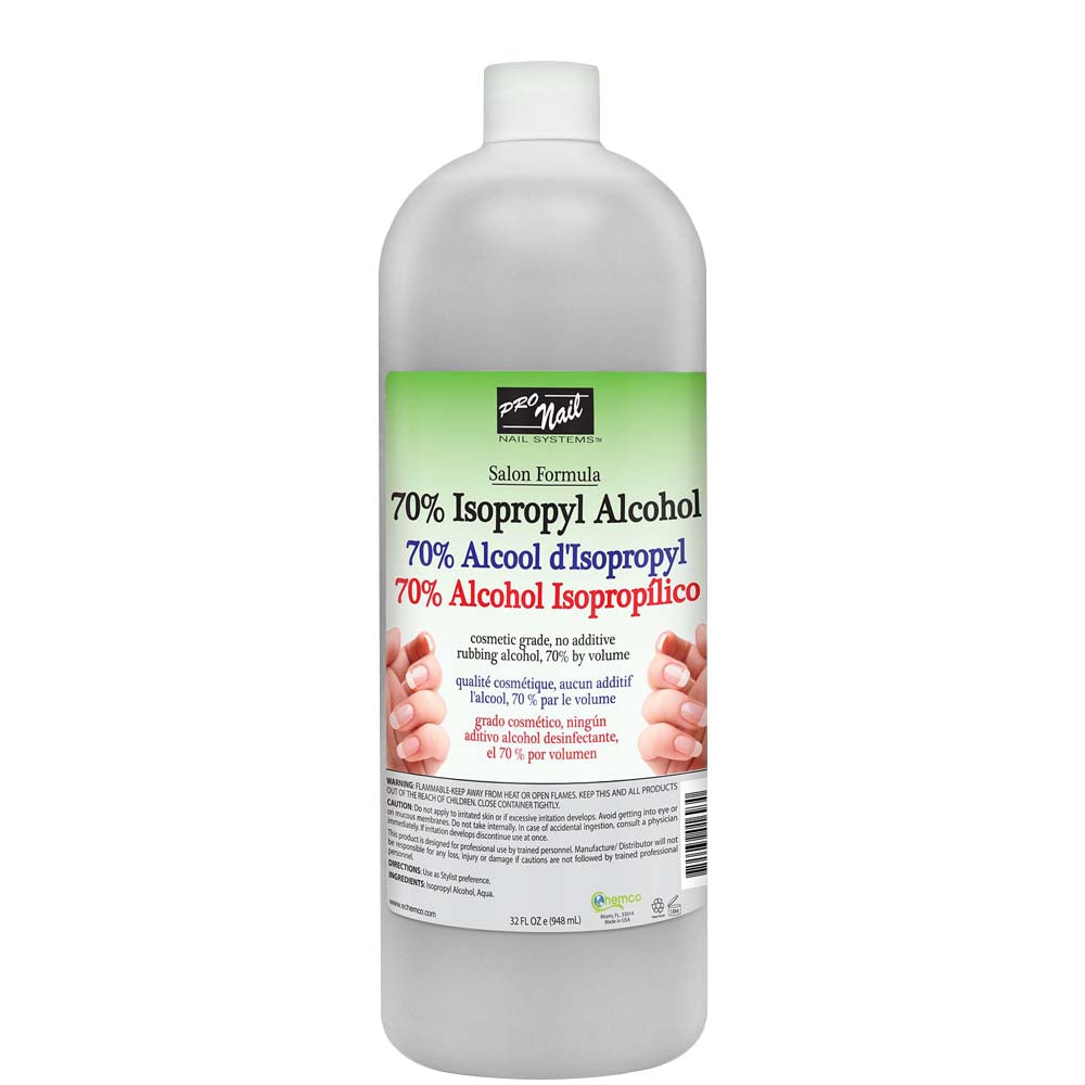 PRONAIL NAIL SYSTEM ISOPROPYL ALCOHOL - 70% 32 OZ Alcohol CHEMCO for sacramento, california, barbers, hair stylist, cosmetologist, beauty industry