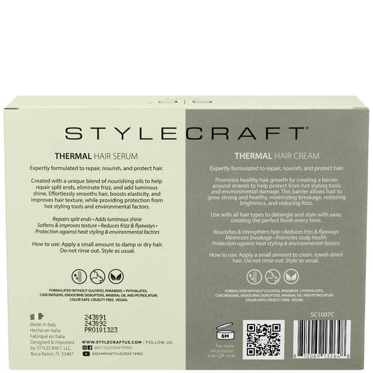 STYLECRAFT S|C 360 REVIVAL THERMAL HAIR CREAM & SERUM - 1.7 OZ Hair Treatment STYLECRAFT for sacramento, california, barbers, hair stylist, cosmetologist, beauty industry