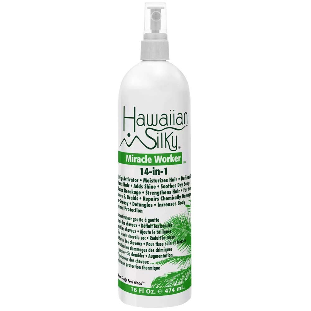 HAWAIIAN SILKY 14-IN-1 MIRACLE WORKER SPRAY 16 oz Conditioner HAWAIIAN for sacramento, california, barbers, hair stylist, cosmetologist, beauty industry