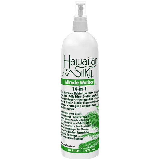 HAWAIIAN SILKY 14-IN-1 MIRACLE WORKER SPRAY 16 oz Conditioner HAWAIIAN for sacramento, california, barbers, hair stylist, cosmetologist, beauty industry